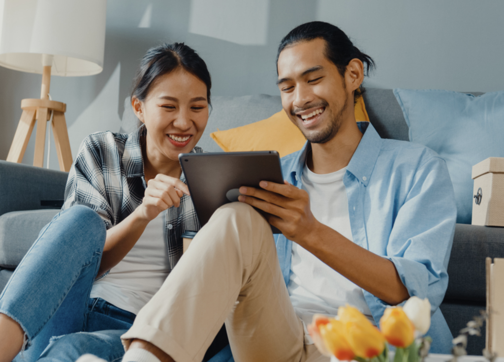 happy couple smsf loan